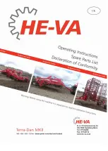 HE-VA Terra-Dan MKII Operating Instructions Manual preview