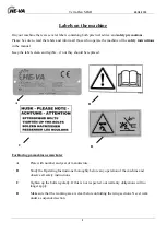 Preview for 9 page of HE-VA Terra-Dan MKII Operating Instructions Manual