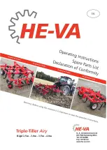 HE-VA Triple-Tiller Airy Operating Instructions Manual preview