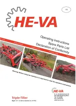 HE-VA Triple-Tiller Operating Instructions Manual preview