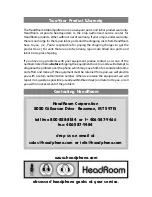 Preview for 8 page of HeadRoom headphone amplifier User Manual