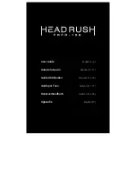 Предварительный просмотр 1 страницы HEADRUSH FRFR-108 User Manual