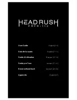 Preview for 1 page of HEADRUSH FRFR-112 User Manual