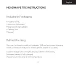 Preview for 22 page of Headwave TAG Manual