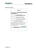 Preview for 14 page of Healson U20 Series User Manual