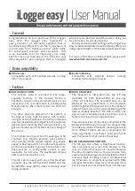 Preview for 1 page of HealTech Electronics iLogger easy User Manual