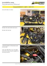 HealTech Electronics Kawasaki W800 2011 Supplementary Manual preview