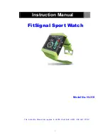 Health & Life FitSignal HL310 Instruction Manual preview