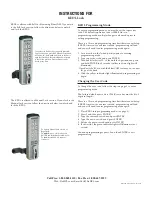 Preview for 4 page of Health Care Logistics Lock Assembly Instructions Manual