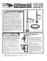 Preview for 1 page of Health Craft Advantage-Rail AR-PT Installation Instructions