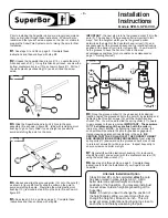 Preview for 3 page of Health Craft SP-S Installation Instructions