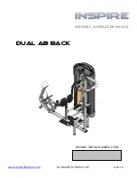 Health in motion INSPIRE DUAL AB BACK Assembly & Operation Manual preview