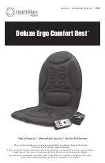 Health Mate Deluxe Ergo Comfort Rest Series User Manual preview