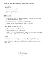 Preview for 2 page of Health Mate Go Relax User Manual