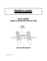 Preview for 1 page of Health O Meter 2400KL User Instructions