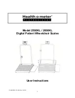 Preview for 1 page of Health O Meter 2500KL User Instructions