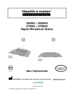 Health O Meter 2650KL User Instructions preview