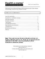 Preview for 2 page of Health O Meter 402KL User Instructions