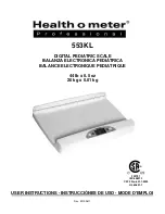 Health O Meter 553KL User Instructions preview