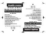 Preview for 23 page of Health O Meter 7632 Instruction Manual