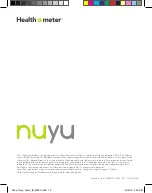 Preview for 12 page of Health O Meter NUYU Owner'S Manual