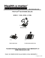 Health O Meter PRO PLUS 1100KL Operation Manual preview