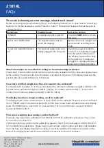 Preview for 2 page of Health O Meter Pro Plus 2101KL Faq