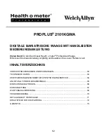 Preview for 63 page of Health O Meter Proplus 2101KGWA User Instructions