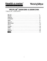 Preview for 2 page of Health O Meter PROPLUS 2500KGWA User Instructions