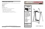 Preview for 1 page of HEALTH RIDER AERO FLYER HREVAW56070 User Manual