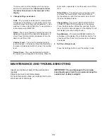 Preview for 15 page of HEALTH RIDER Cross Trainer 950 User Manual