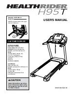 HEALTH RIDER H95T User Manual preview