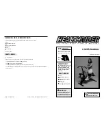 HEALTH RIDER HREVCR91082 User Manual preview