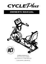 HealthCare International CyclePlus Owner'S Manual preview