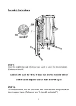 Preview for 11 page of HealthCare International PTX Gym Assembly Instructions Manual