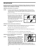Предварительный просмотр 23 страницы Healthrider 250p Treadmill (German) Bedienungsanleitung