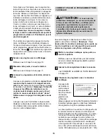 Preview for 13 page of Healthrider 500 Sel Treadmill (French) Manuel De L'Utilisateur