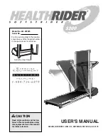 Healthrider 831.297970 User Manual preview