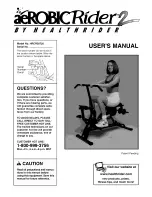 Предварительный просмотр 1 страницы Healthrider AEROBIC RIDER 2 User Manual