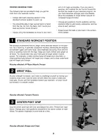 Предварительный просмотр 9 страницы Healthrider AEROBIC RIDER 2 User Manual