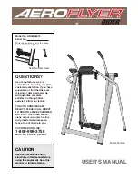 Preview for 1 page of Healthrider AeroFlyer User Manual