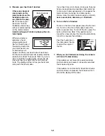 Preview for 12 page of Healthrider C535e Elliptical User Manual