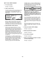 Preview for 16 page of Healthrider C550e Elliptical User Manual