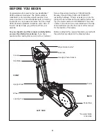 Preview for 4 page of Healthrider C860e Elliptical User Manual