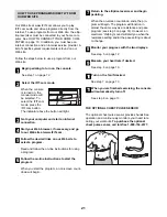 Preview for 21 page of Healthrider C865e Elliptical User Manual