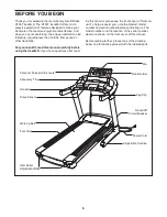 Preview for 6 page of Healthrider Club Series H155t Treadmill Manual