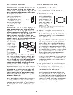 Preview for 16 page of Healthrider Club Series H155t Treadmill Manual