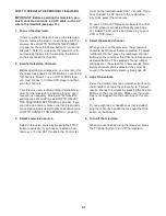 Preview for 21 page of Healthrider Club Series H155t Treadmill Manual