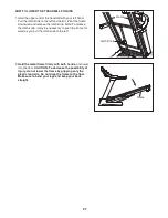 Preview for 27 page of Healthrider Club Series H155t Treadmill Manual