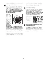 Preview for 15 page of Healthrider Cross Trainer 1050 T User Manual